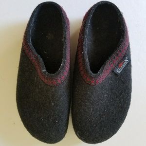 Stegmann Ladies Gray Felted wool Clogs Cork Base